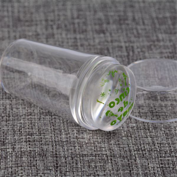 mifanxi clear silicone jelly stamper nail art stamper with cap & 1scrapers, White 
mifanxi clear silicone jelly stamper nail art stamper with cap & 1scrapers, White