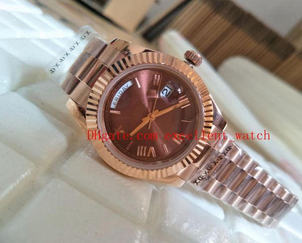 Luxury Brand watches Day Date President 40 mm 228235 18kt Rose Gold Roman Dial Asia 2813 Automatic Mechanical Excellent Men's Watch 
Luxury Brand watches Day Date President 40 mm 228235 18kt Rose Gold Roman Dial Asia 2813 Automatic Mechanical Excellent Men's Watch