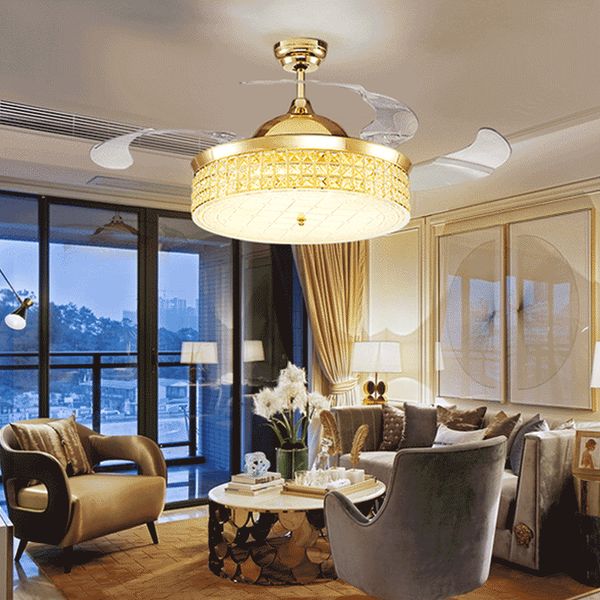 new led ceiling invisible fan lights timing remote control frequency conversion motor warm white light pendant lamp remote control crystal
new led ceiling invisible fan lights timing remote control frequency conversion motor warm white light pendant lamp remote control crystal