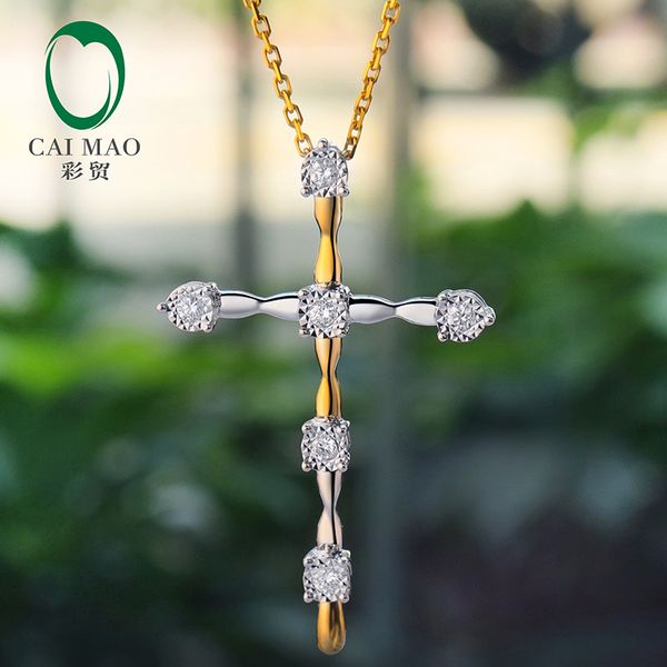 caimao new design 0.14ct natural full cut diamond 14kt yellow white gold pendant for women, Silver
caimao new design 0.14ct natural full cut diamond 14kt yellow white gold pendant for women, Silver