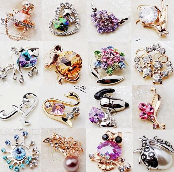 10pcs/lot mix style crystal brooches pins woman diy for fashion jewelry craft gift br02, Gray
10pcs/lot mix style crystal brooches pins woman diy for fashion jewelry craft gift br02, Gray