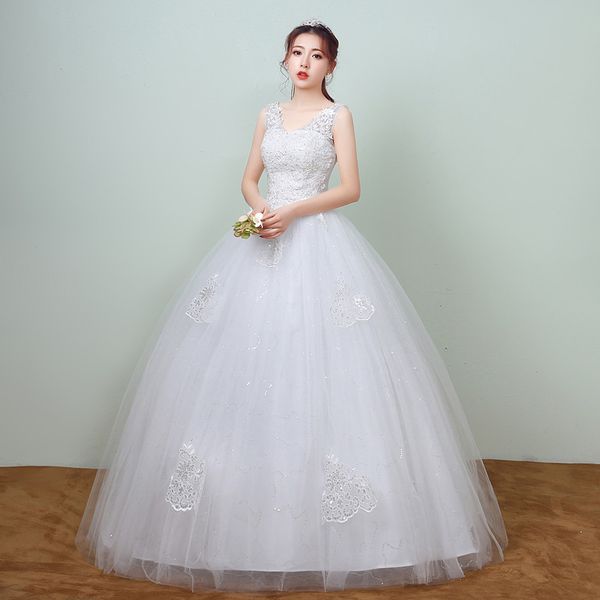 elegant princess lace appliques spring smiple wedding dresses 2018 new korean style bridal gowns vestidos de noiva, White
elegant princess lace appliques spring smiple wedding dresses 2018 new korean style bridal gowns vestidos de noiva, White