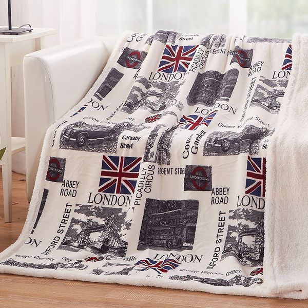 home textile double layer thick sheep cashmere london pattern blanket winter warm plush throw on bed sofa blanket 130cmx160cm
home textile double layer thick sheep cashmere london pattern blanket winter warm plush throw on bed sofa blanket 130cmx160cm