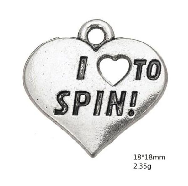 i love to spin heart engraved charm small pendants for jewelry making handmade accessories, Bronze;silver
i love to spin heart engraved charm small pendants for jewelry making handmade accessories, Bronze;silver