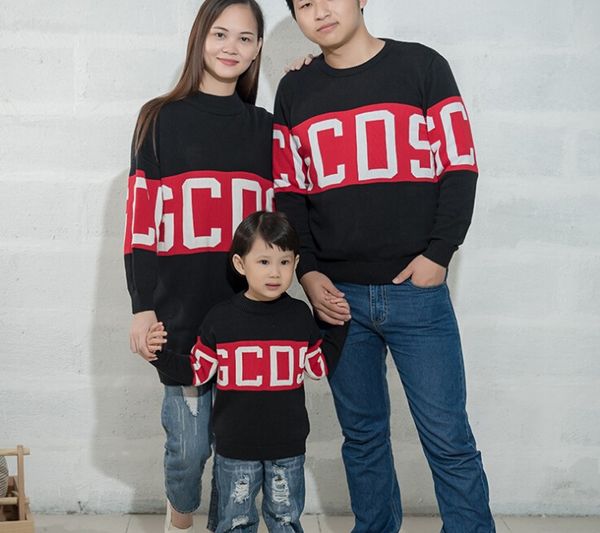family matching outfits letters print pullover sweatshirts red strip family clothing, Blue
family matching outfits letters print pullover sweatshirts red strip family clothing, Blue
