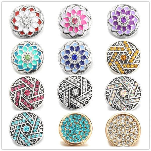 exquisite inlay rhinestone crystal lotus snap buttons 18mm metal flower decorative button for diy snap jewelry findings
exquisite inlay rhinestone crystal lotus snap buttons 18mm metal flower decorative button for diy snap jewelry findings