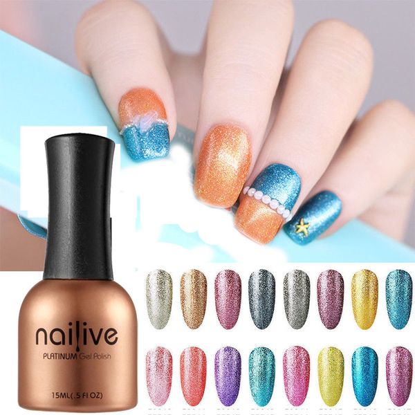 Gelike Nail Gel 15ml Uv Led Platinum Gel Polish Long Lasting Glitter Nail Polish Hybrid Varnish Lucky Lacquer