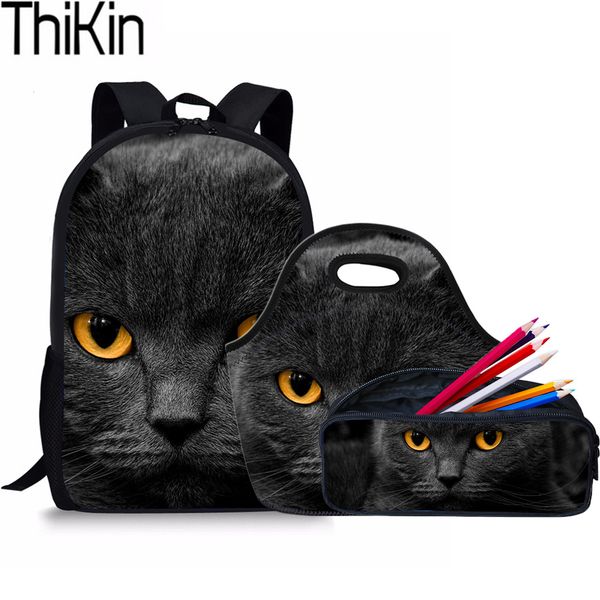 thikin 3pcs/set cute black cat printing school bags for kids schoolbag backpacks children shoulder backpack girls book bag bolsa
thikin 3pcs/set cute black cat printing school bags for kids schoolbag backpacks children shoulder backpack girls book bag bolsa
