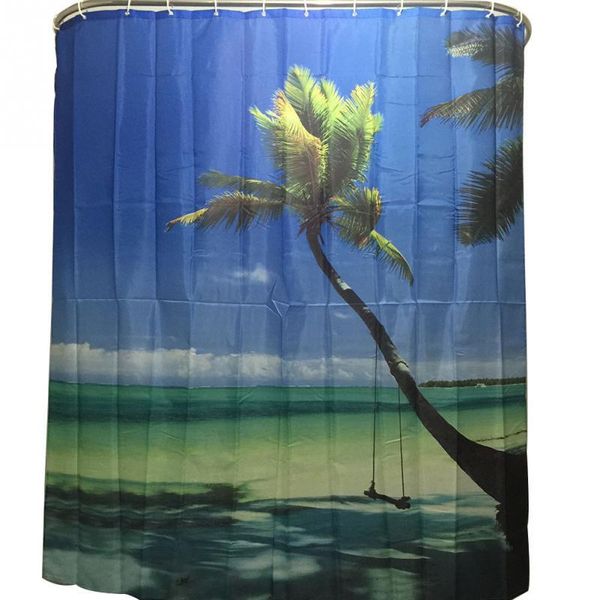 shower curtain sea sky palm scenery bathroom waterproof polyester bathroom curtain with 12 hooks
shower curtain sea sky palm scenery bathroom waterproof polyester bathroom curtain with 12 hooks