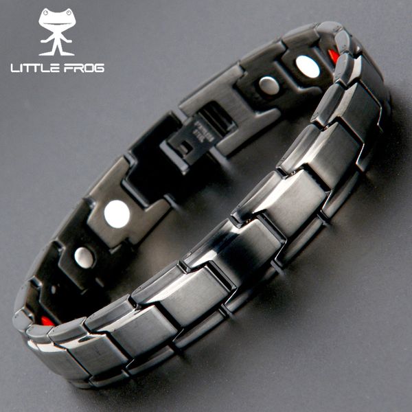 little frog magnetic bracelet for men black health energy bio magnet therapy germanium stainless steel bracelets bangle 10125, Golden;silver
little frog magnetic bracelet for men black health energy bio magnet therapy germanium stainless steel bracelets bangle 10125, Golden;silver