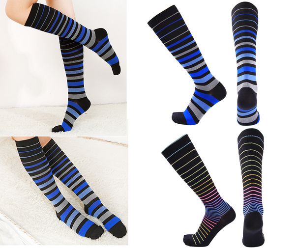 compression socks for women rainbow line travelers anti-fatigue graduated compression knee high socks support fba drop shipping g499s, Black
compression socks for women rainbow line travelers anti-fatigue graduated compression knee high socks support fba drop shipping g499s, Black
