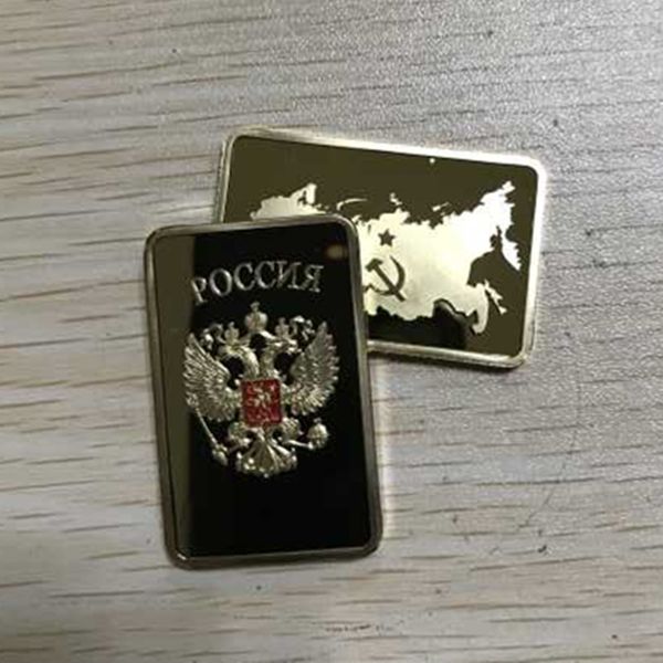 100 pcs the collectible russian map ingot bar 1 oz 24k real gold plated badge 50 x 28 mm russia souvenir coin
100 pcs the collectible russian map ingot bar 1 oz 24k real gold plated badge 50 x 28 mm russia souvenir coin