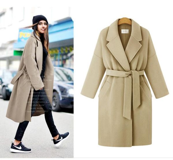 winter loose women coats lapel belt wool blended coat thick fashion women outwear pocket plus size 3xl 080324, Black
winter loose women coats lapel belt wool blended coat thick fashion women outwear pocket plus size 3xl 080324, Black