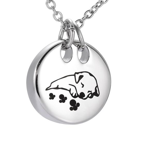 zzl123 sleeping dog cremation necklace round shape stainless steel pet memorial urn pendant funeral keepsake jewelry for ashes, Silver
zzl123 sleeping dog cremation necklace round shape stainless steel pet memorial urn pendant funeral keepsake jewelry for ashes, Silver