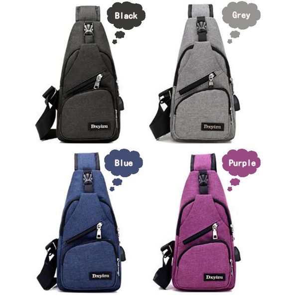 men usb chest bag sling bag large capacity handbag crossbody bags shoulder bag charger messenger bags 4 colors dhl free
men usb chest bag sling bag large capacity handbag crossbody bags shoulder bag charger messenger bags 4 colors dhl free