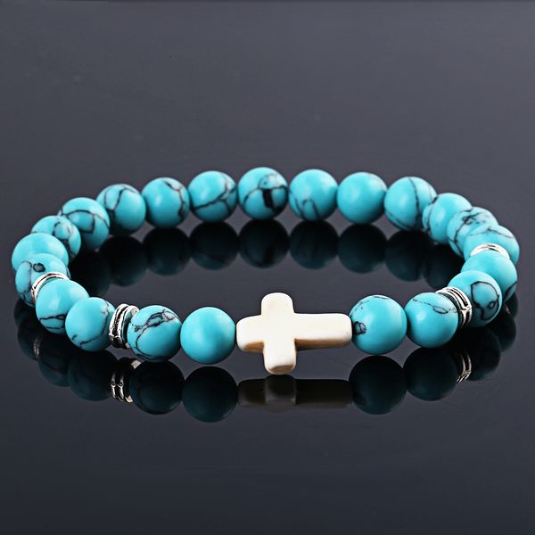 wholesale natural green stone cross men bracelet hand work green onyx volcano matte beaded bracelets pulseiras, Black
wholesale natural green stone cross men bracelet hand work green onyx volcano matte beaded bracelets pulseiras, Black