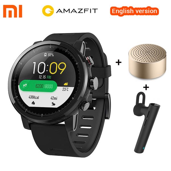English Version Xiaomi Amazfit Stratos 2 Huami Amazfit Pace 2 Smart Watch GPS 5ATM Waterproof Smartwatch For Xiaomi iOS Android
English Version Xiaomi Amazfit Stratos 2 Huami Amazfit Pace 2 Smart Watch GPS 5ATM Waterproof Smartwatch For Xiaomi iOS Android
