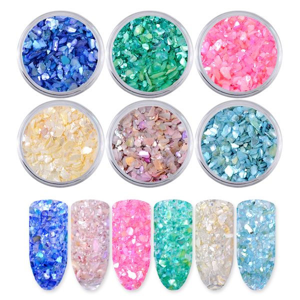 6pcs seashell nail paillette holographic sequins set irregular ocean 3d design gel polish tips manicure nail art decoration, Silver;gold
6pcs seashell nail paillette holographic sequins set irregular ocean 3d design gel polish tips manicure nail art decoration, Silver;gold