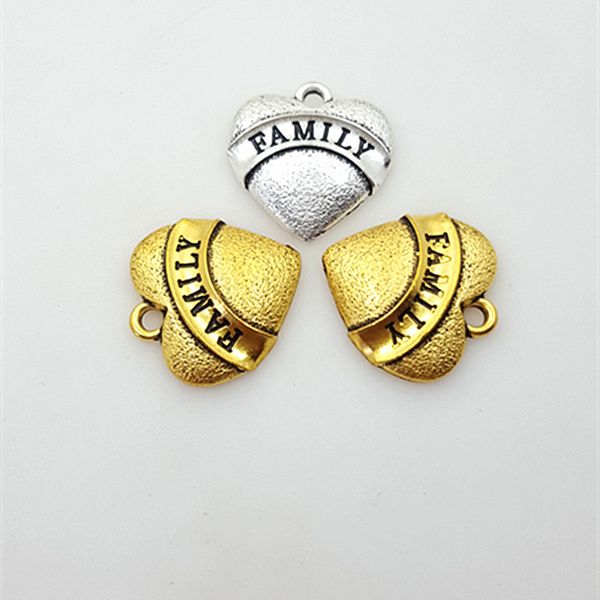 100 pcs/lot family heart shaped charms pendant 25mm silver and gold for option good for diy craft, Bronze;silver
100 pcs/lot family heart shaped charms pendant 25mm silver and gold for option good for diy craft, Bronze;silver