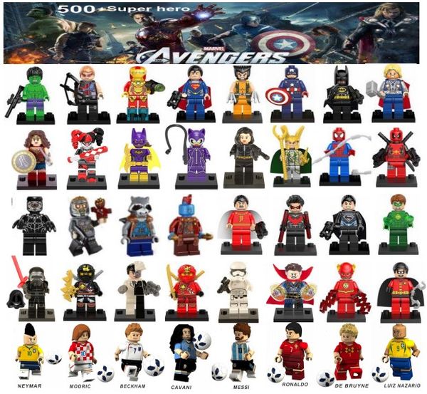 minifigures super heroes avengers ironman deadpool logan superman batman world cup messi neymar ronaldo mini figures building blocks
minifigures super heroes avengers ironman deadpool logan superman batman world cup messi neymar ronaldo mini figures building blocks