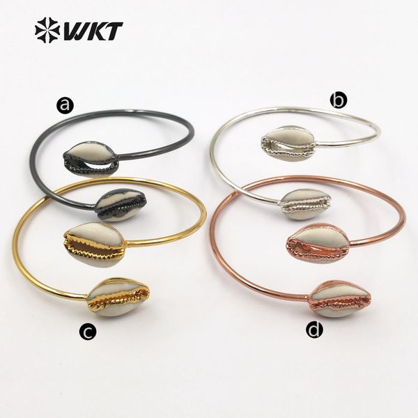 wt-b406 wholesale 10pcs/lot natural cowrie shell bangle doule shell charm bangle 4 colors optional beautiful women jewelry, Golden;silver
wt-b406 wholesale 10pcs/lot natural cowrie shell bangle doule shell charm bangle 4 colors optional beautiful women jewelry, Golden;silver