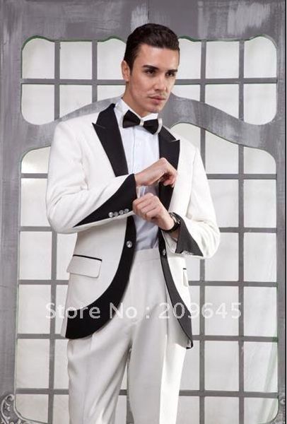 handsome white groom tuxedos peaked lapel one button groomsmen men formal suits business prom suit customize suits(jacket+pants+tie)no:85, Black;gray
handsome white groom tuxedos peaked lapel one button groomsmen men formal suits business prom suit customize suits(jacket+pants+tie)no:85, Black;gray