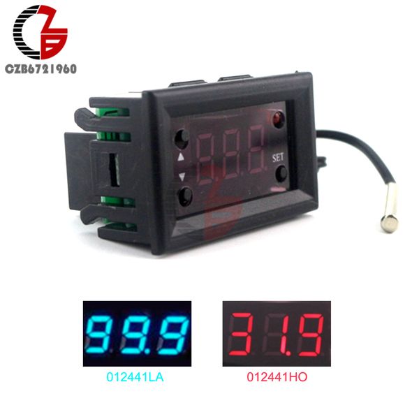 w1218 dc 12v led digital thermostat temperature controller regulator thermometer monitor red blue display for incubator
w1218 dc 12v led digital thermostat temperature controller regulator thermometer monitor red blue display for incubator