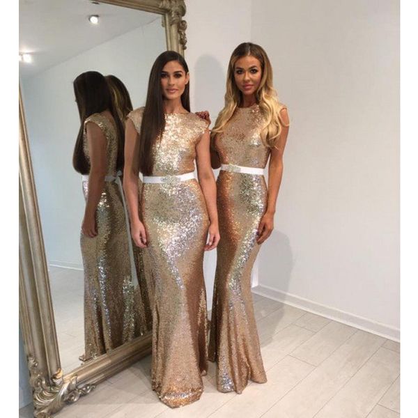 new sequined sheath bridesmaid dresses jewel backless cap sleeve with sash floor length prom dresses evening gowns, White;pink
new sequined sheath bridesmaid dresses jewel backless cap sleeve with sash floor length prom dresses evening gowns, White;pink