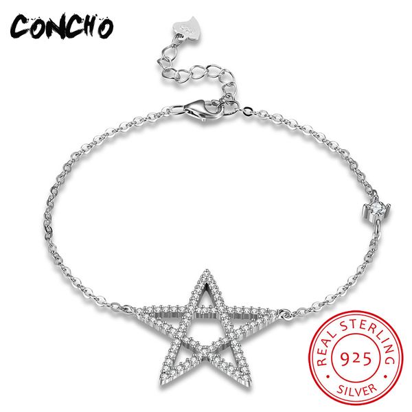 concho jewelry 925 sterling star set zircon bracelet for women pick gifts 2018 new trendy women fashion jewelry accessories, Golden;silver
concho jewelry 925 sterling star set zircon bracelet for women pick gifts 2018 new trendy women fashion jewelry accessories, Golden;silver