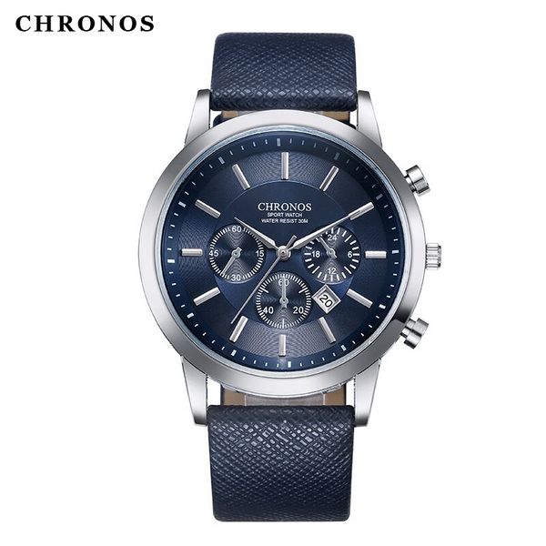relogio masculino new brand chronos orologio uomo men wrist watch quartz clock waterproof reloj de los hombres, Slivery;brown
relogio masculino new brand chronos orologio uomo men wrist watch quartz clock waterproof reloj de los hombres, Slivery;brown