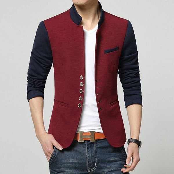 plus size blazer men chinese collar suit mens summer blazer hommes casual jacket fashion patchwork brand clothing veste homme, White;black
plus size blazer men chinese collar suit mens summer blazer hommes casual jacket fashion patchwork brand clothing veste homme, White;black