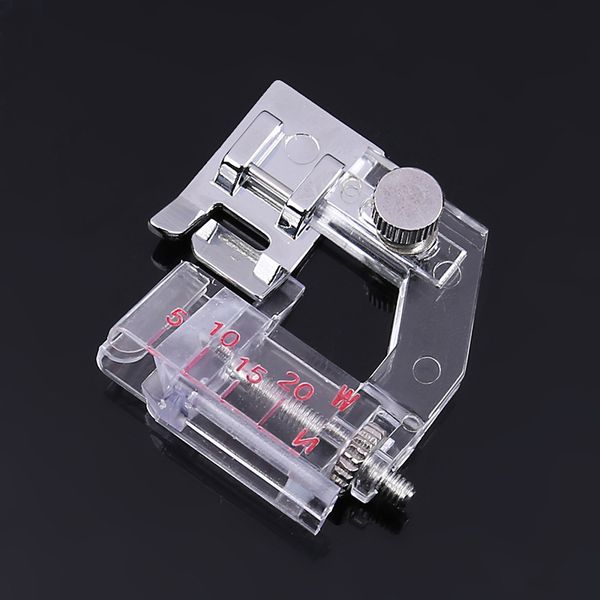 ajustable binding snap-on bias binder presser foot for domestic sewing machine, Black
ajustable binding snap-on bias binder presser foot for domestic sewing machine, Black