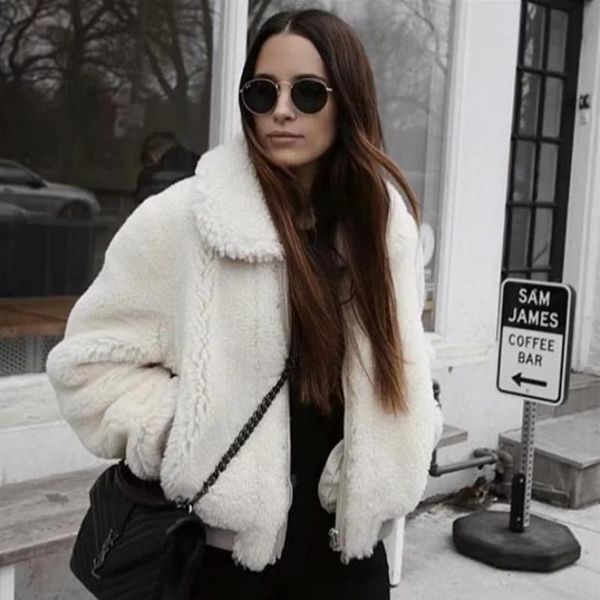 women's jackets maxfresh women fleece faux fur jacket coat 2021 autumn winter thick short teddy coats casual outerwear female overcoat, Black;brown
women's jackets maxfresh women fleece faux fur jacket coat 2021 autumn winter thick short teddy coats casual outerwear female overcoat, Black;brown