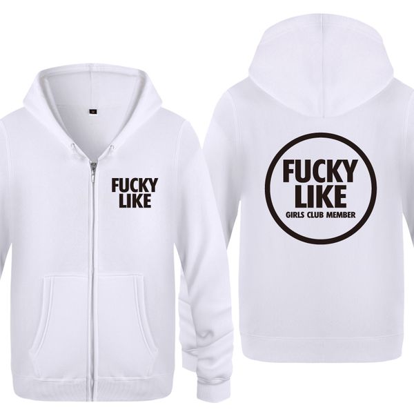 fucky like creative personality hoodies men 2018 men's fleece zipper cardigans hooded sweatshirts, Black
fucky like creative personality hoodies men 2018 men's fleece zipper cardigans hooded sweatshirts, Black