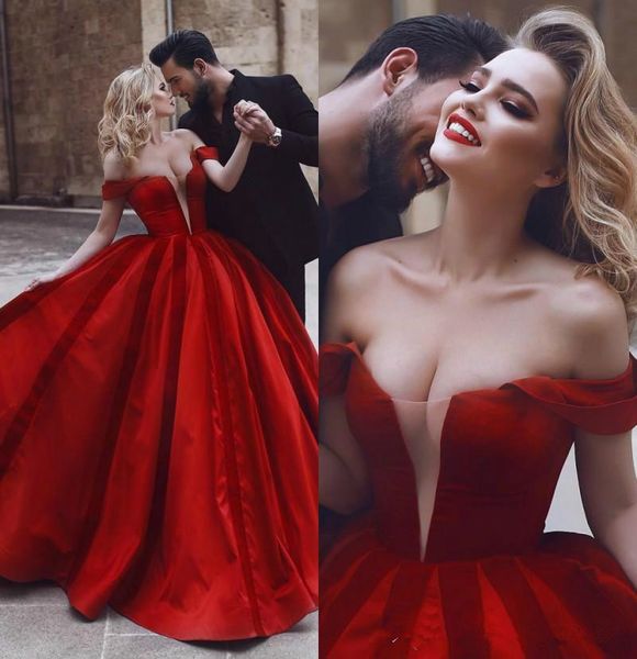 vintage design dark red wedding dresses off shoulder deep v neck ball gown satin princess bridal gowns custom made, White
vintage design dark red wedding dresses off shoulder deep v neck ball gown satin princess bridal gowns custom made, White