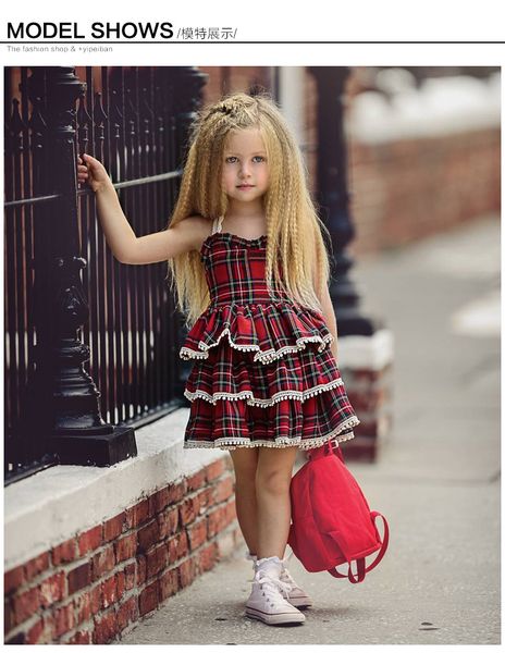 retail baby girls lace suspender plaid princess dress infant back open fluffy cake skirt kids designer clothes halloween cosplay clothing, Red;yellow
retail baby girls lace suspender plaid princess dress infant back open fluffy cake skirt kids designer clothes halloween cosplay clothing, Red;yellow