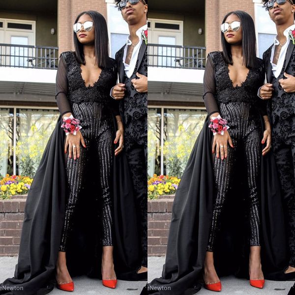 2019 new fashion prom gowns jumpsuits v neck beading pants black evening party dresses plus size vestidos de fiesta
2019 new fashion prom gowns jumpsuits v neck beading pants black evening party dresses plus size vestidos de fiesta