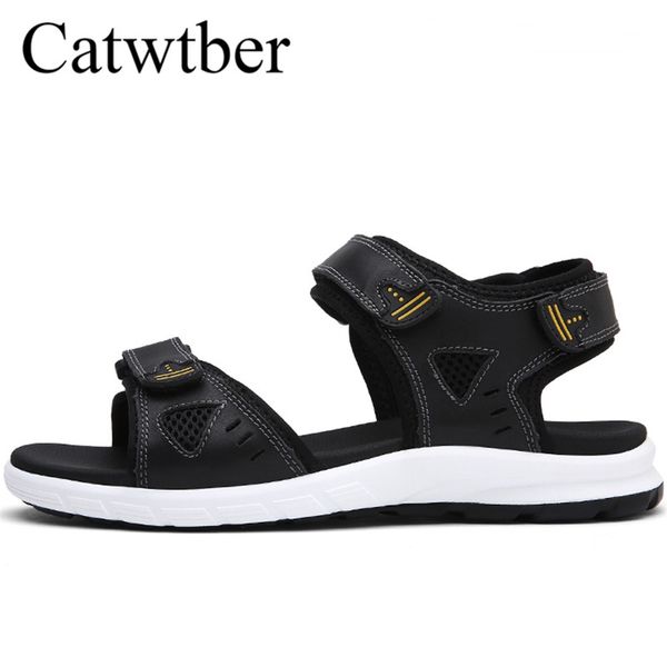 catwtber men sandals split soft leather beach sandals men shoes couple casual flip flops male slippers sneakers classics, Black
catwtber men sandals split soft leather beach sandals men shoes couple casual flip flops male slippers sneakers classics, Black