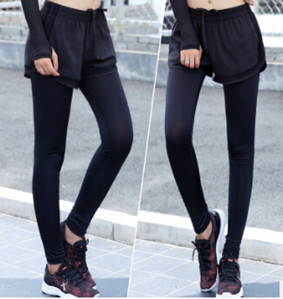 women's pants & capris women fake 2pcs skinny leggings mesh yoga running gym fitness trousers, Black;white
women's pants & capris women fake 2pcs skinny leggings mesh yoga running gym fitness trousers, Black;white