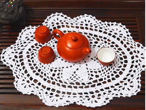 28*38cm lace cotton table place mat cloth crochet doily placemat glass trivet mug cup holder drink dining pad kitchen
28*38cm lace cotton table place mat cloth crochet doily placemat glass trivet mug cup holder drink dining pad kitchen