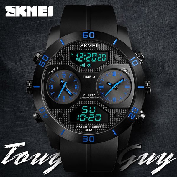 skmei dual display digital watches multifunction time watherproof watch large dial outdoor sports wristwatches relogio masculino, Slivery;brown
skmei dual display digital watches multifunction time watherproof watch large dial outdoor sports wristwatches relogio masculino, Slivery;brown