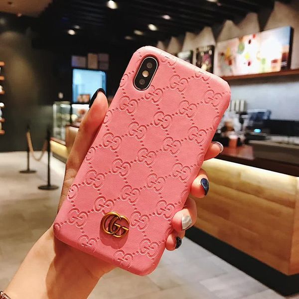 Fashion Luxury Phone Case for Iphone X XS XR Xs Max 6 6plus 7/8 7/8plus Leather Imprint Hard Shell Metal Logo Designer Case
Fashion Luxury Phone Case for Iphone X XS XR Xs Max 6 6plus 7/8 7/8plus Leather Imprint Hard Shell Metal Logo Designer Case