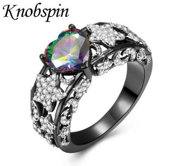2018 new heart colorful zircon women rings plated black unique star moon wedding band rings fashion brand jewelry gift size 6-10, Slivery;golden
2018 new heart colorful zircon women rings plated black unique star moon wedding band rings fashion brand jewelry gift size 6-10, Slivery;golden