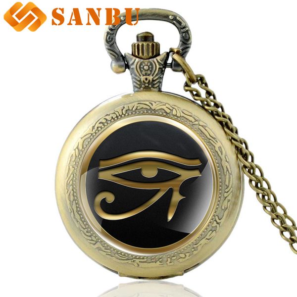 classic bronze egyptian gods eye quartz pocket watch vintage men women the eye of horus necklace jewelry, Slivery;golden
classic bronze egyptian gods eye quartz pocket watch vintage men women the eye of horus necklace jewelry, Slivery;golden