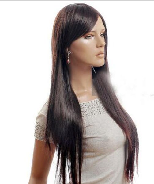 fashion women's brown long slightly natural lady hair full wig, Black;brown
fashion women's brown long slightly natural lady hair full wig, Black;brown