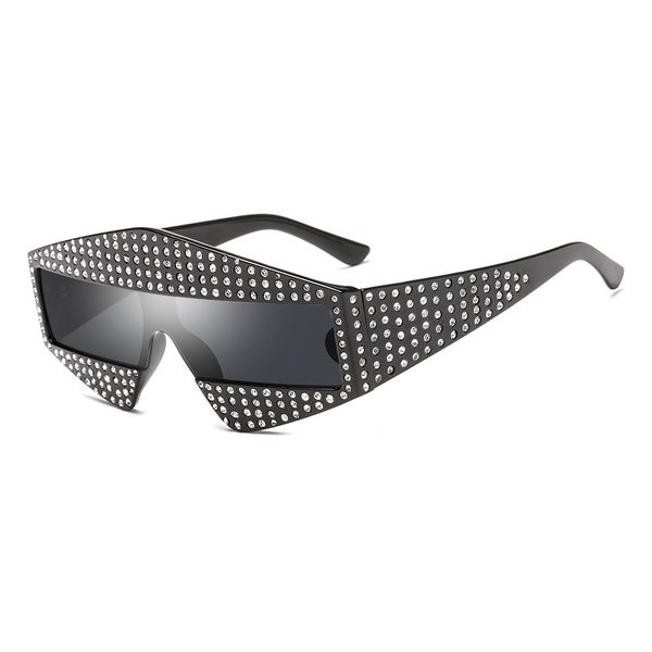crystal 400 diamond mosaic italy brand luxury one piece oversized sunglasses women men triangle frame square lens goggles, White;black
crystal 400 diamond mosaic italy brand luxury one piece oversized sunglasses women men triangle frame square lens goggles, White;black