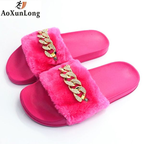 aoxunlong women slides 2018 new furry slippers diamond chain flip flops women tongs femme ete chanclas mujer pantoufle femme hot, Black
aoxunlong women slides 2018 new furry slippers diamond chain flip flops women tongs femme ete chanclas mujer pantoufle femme hot, Black