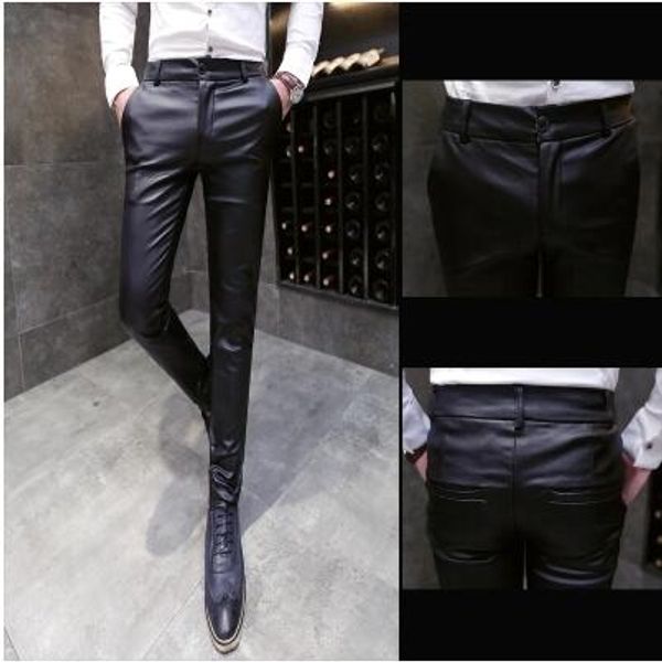 2019 new autumn men leather pants faux leather pants men fashion casual black leather pants trousers male slim fit zipper
2019 new autumn men leather pants faux leather pants men fashion casual black leather pants trousers male slim fit zipper