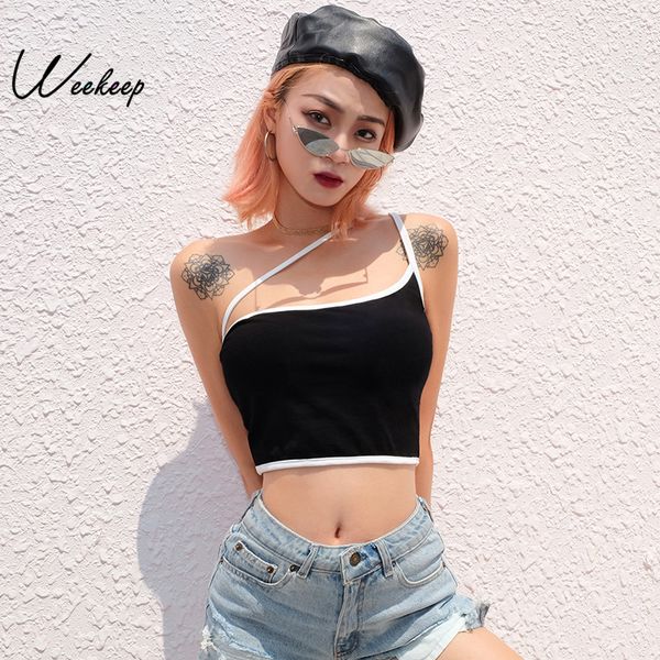weekeep fashion asymmetric strap camis women black black cropped camisole summer streetwear backless crop top, White
weekeep fashion asymmetric strap camis women black black cropped camisole summer streetwear backless crop top, White