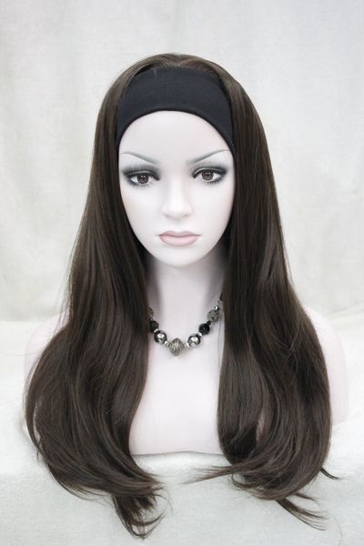 new fashion 3/4 wig with headband brown straight synthetic women's half wig, Black;brown
new fashion 3/4 wig with headband brown straight synthetic women's half wig, Black;brown